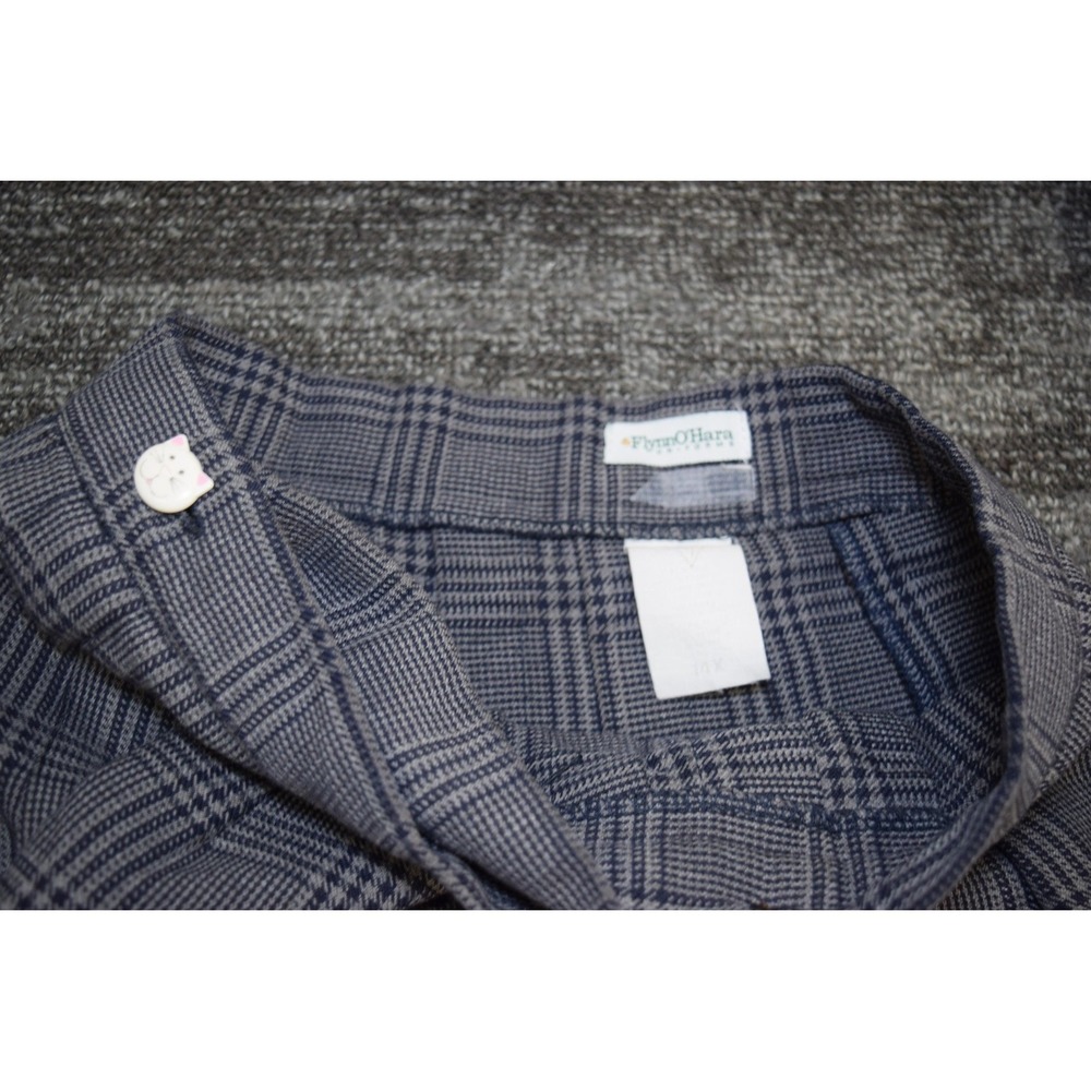 Flynn O'Hara Uniforms Skirt GIRLS 14 Gray Plaid Pleated School Uniform - Picture 11 of 16